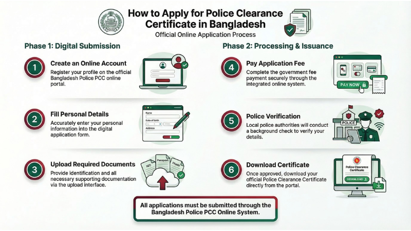 Guide to apply for police clearance certificate in Bangladesh