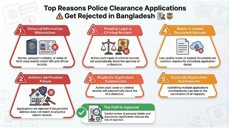 Common Reasons for Police Clearance Rejection in Bangladesh